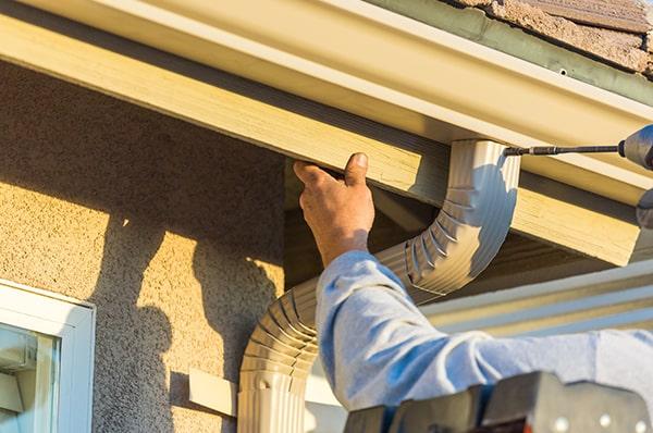we assess the roof and determine the best placement for gutter installation based on the roof’s slope and size